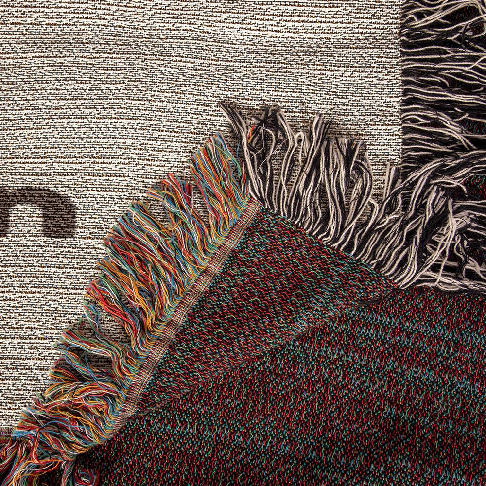 Christian Baby Girl Gift Personalized Woven Blanket Baptism/Christening Gift from Godmother Religious Nursery Decor Catholic Family