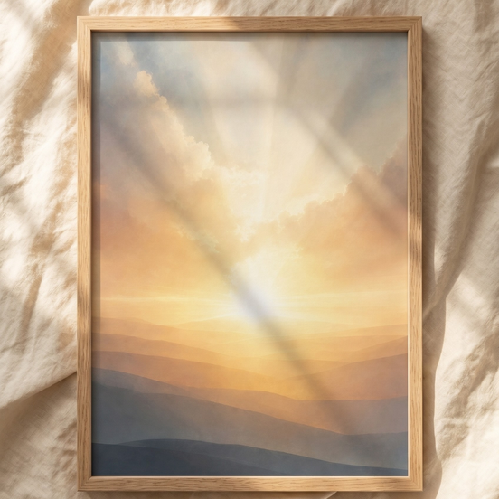 First Light — Sunrise Horizon Wall Art