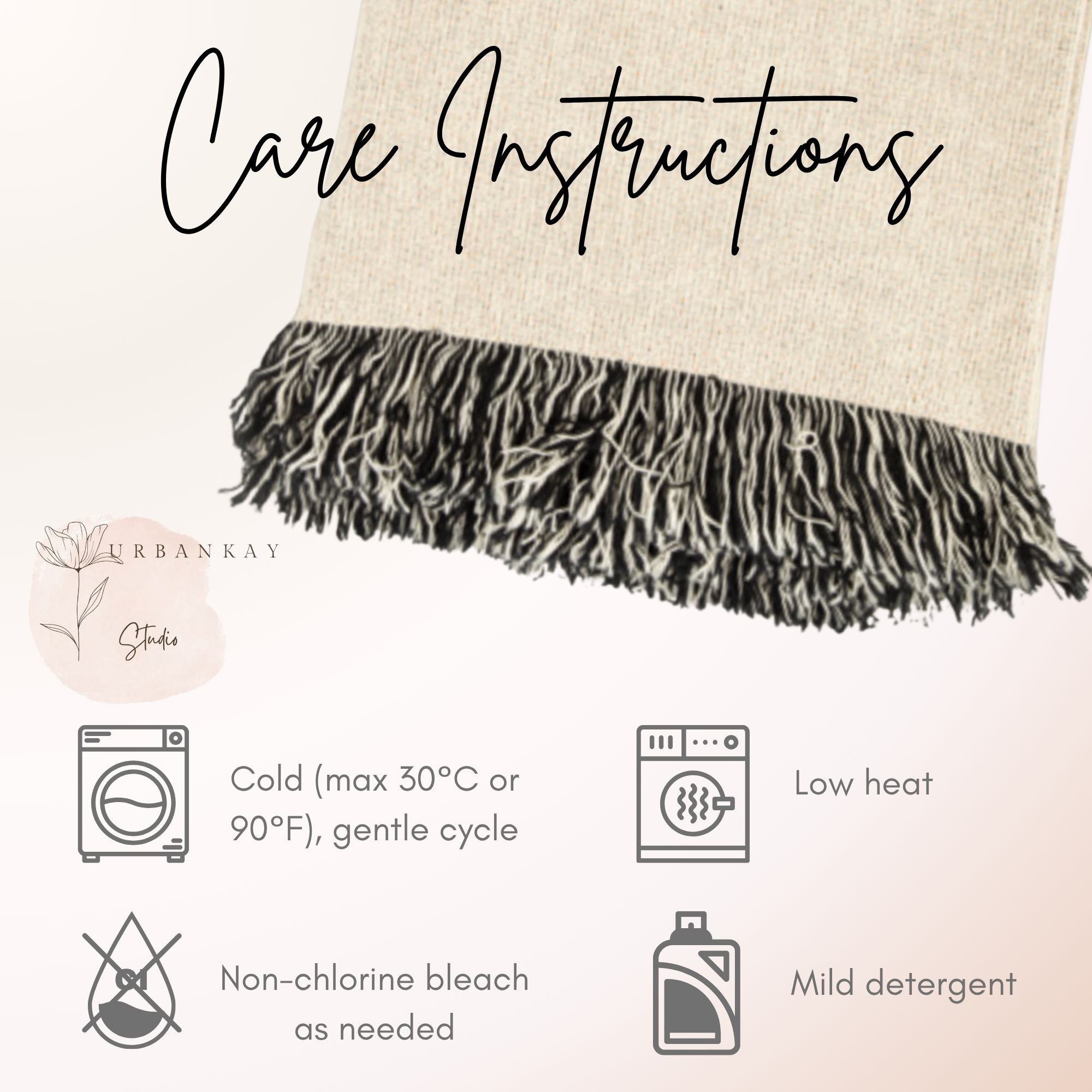 Personalized Baptism or Christening Woven Blanket