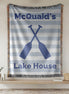Lake House Personalized Woven Blanket