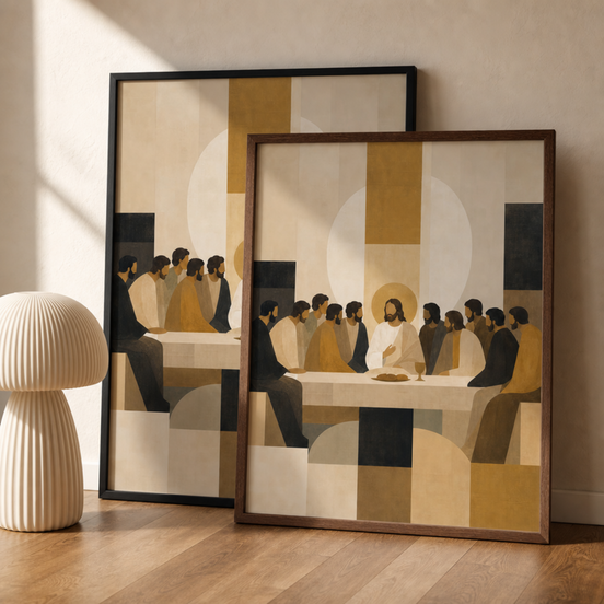 The Gathering — Modern Last Supper Christian Wall Art