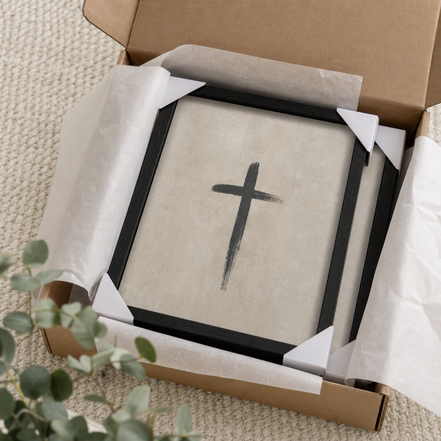Hand of Grace — Modern Christian Cross Wall Art