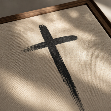 Hand of Grace — Modern Christian Cross Wall Art