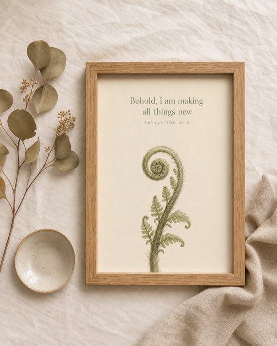 All Things New | Revelation 21:5 Wall Art | Urban Kay