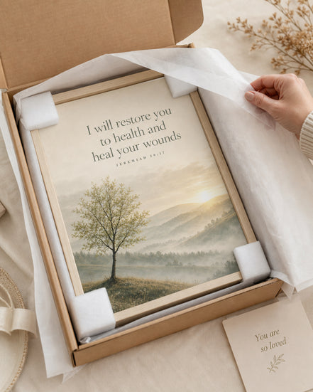 Restored | Jeremiah 30:17 Christian Wall Art | Urban Kay