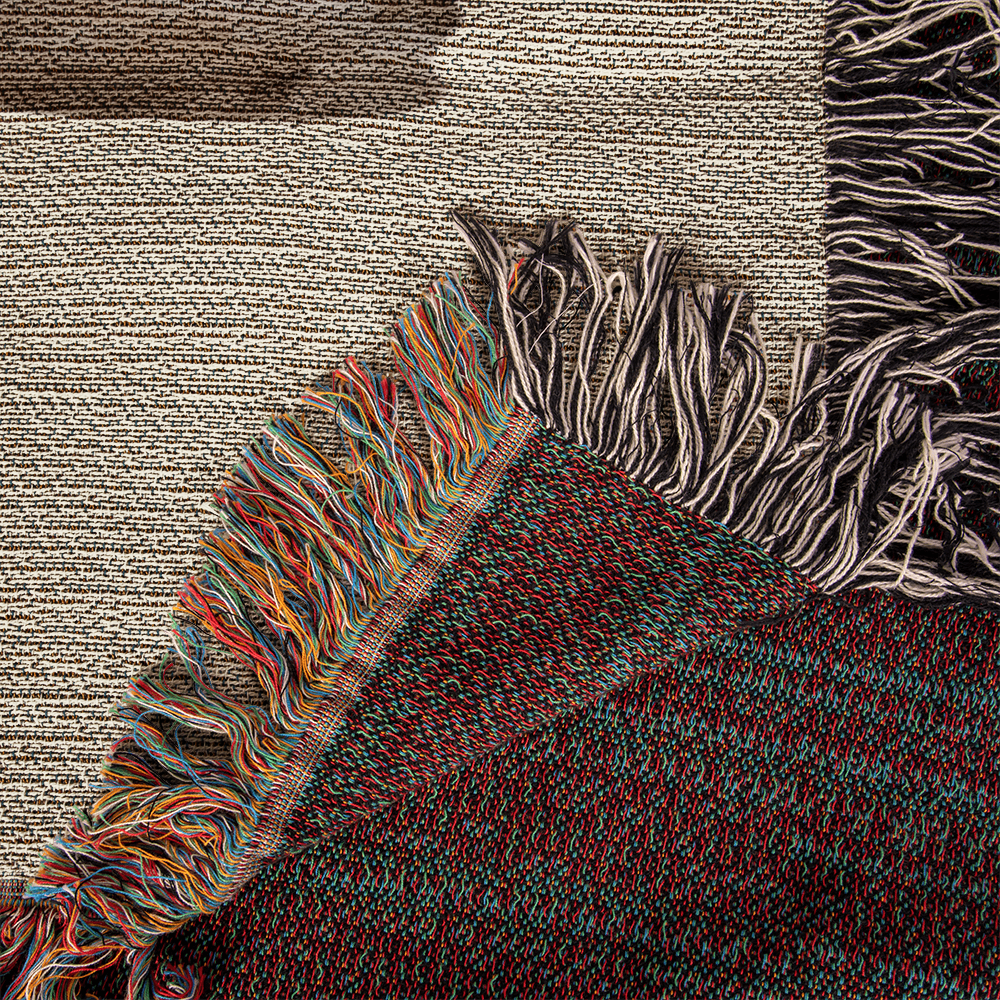 Pet Photo Woven Blanket Portrait Orientation