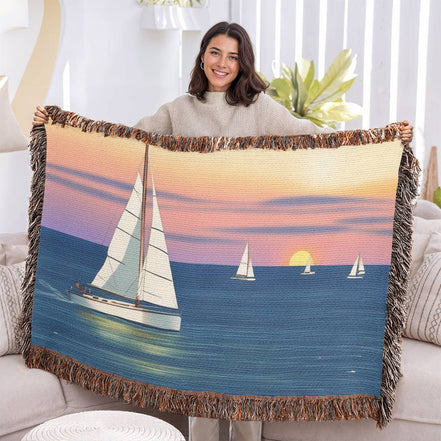 Design Your Own Personalized Custom Woven Blanket - Use Your Own Photo or Artwork