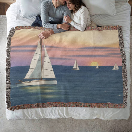 Design Your Own Personalized Custom Woven Blanket - Use Your Own Photo or Artwork