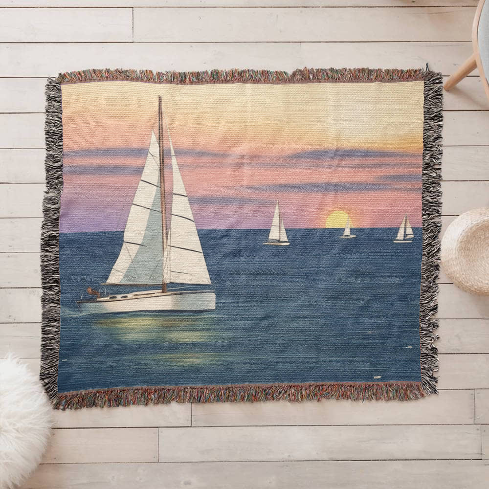 Design Your Own Personalized Custom Woven Blanket - Use Your Own Photo or Artwork