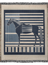 Abstract Horse Equestrian Art Heirloom Woven Blanket