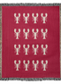 Lobster Motif Heirloom Woven Blanket
