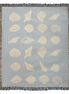 Coastal Shells Heirloom Woven Blanket