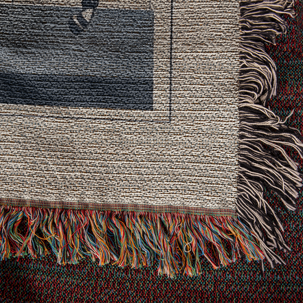 Abstract Horse Equestrian Art Heirloom Woven Blanket