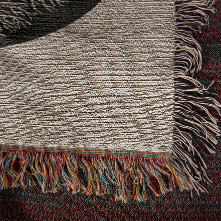 Handcrafted Yin Yang Tree of Life Woven Heirloom Blanket
