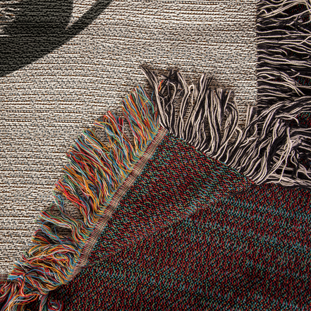 Handcrafted Yin Yang Tree of Life Woven Heirloom Blanket