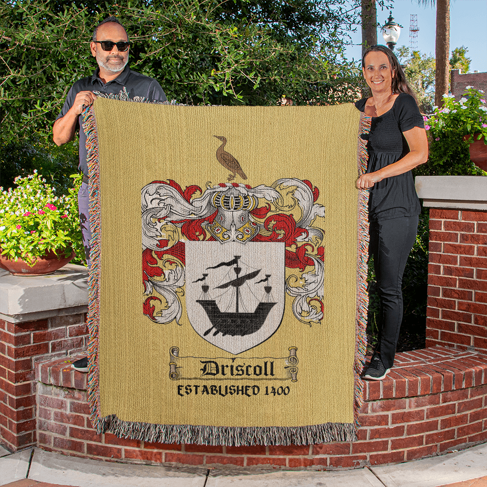 Custom Coat of Arms/Family Crest Heirloom Woven Blanket