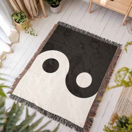 Handcrafted Yin Yang Woven Heirloom Blanket