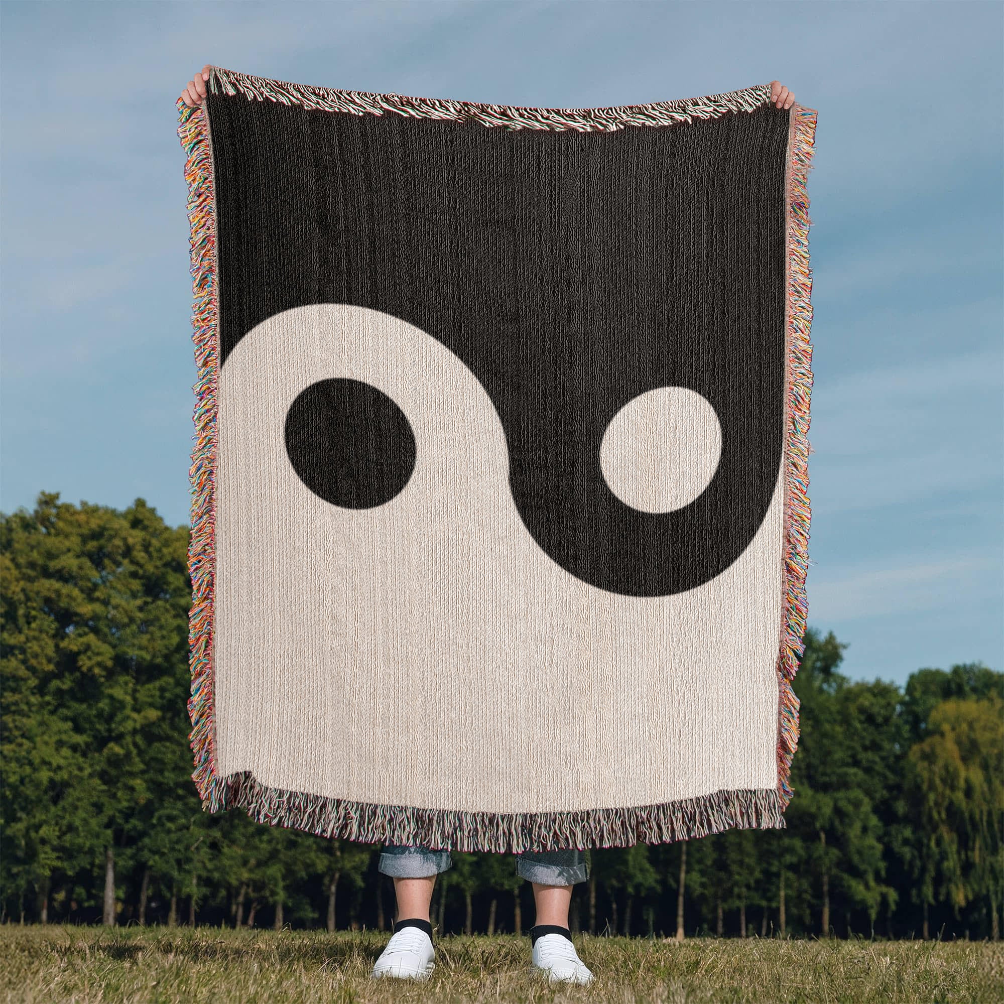 Handcrafted Yin Yang Woven Heirloom Blanket