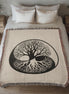 Handcrafted Yin Yang Tree of Life Woven Heirloom Blanket