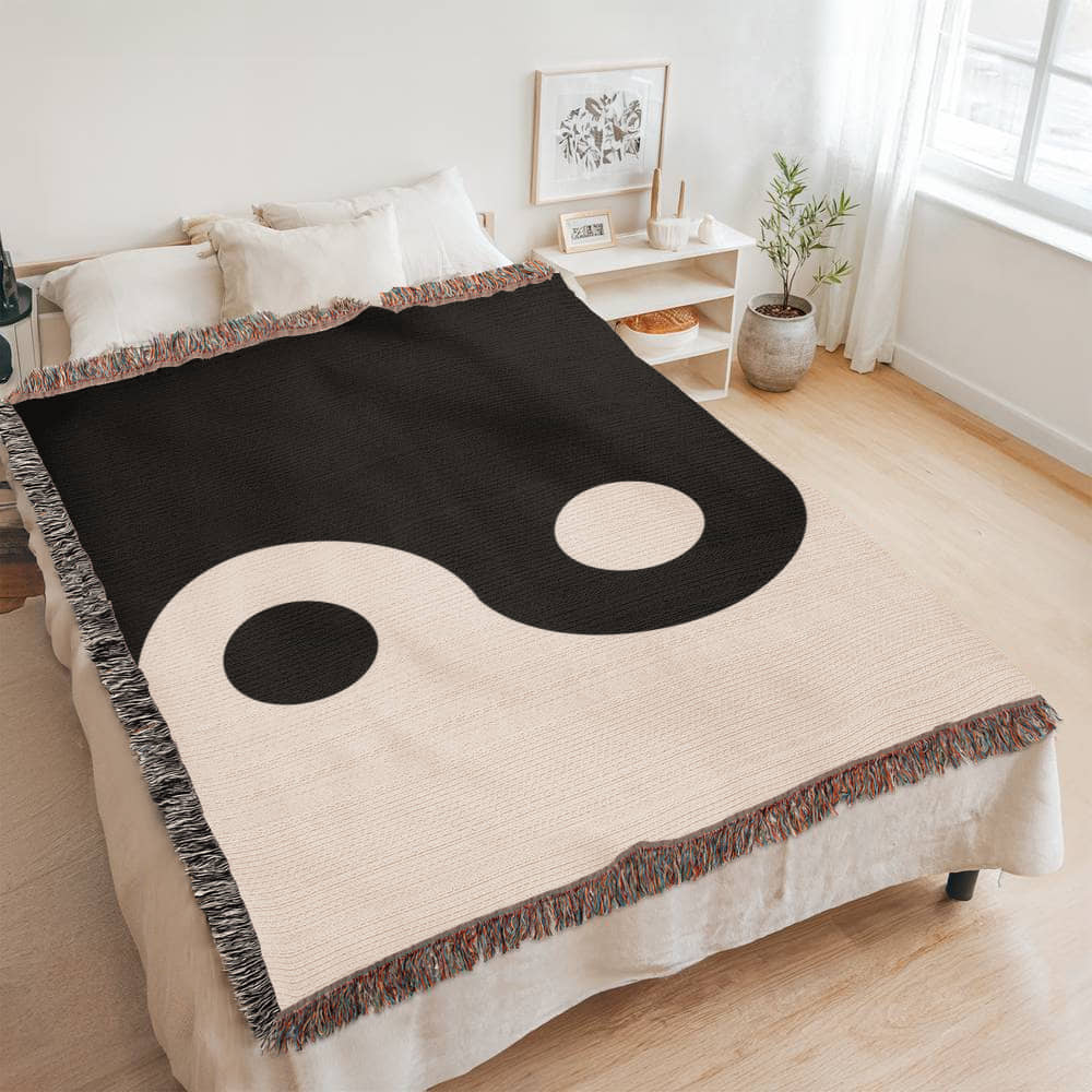 Handcrafted Yin Yang Woven Heirloom Blanket