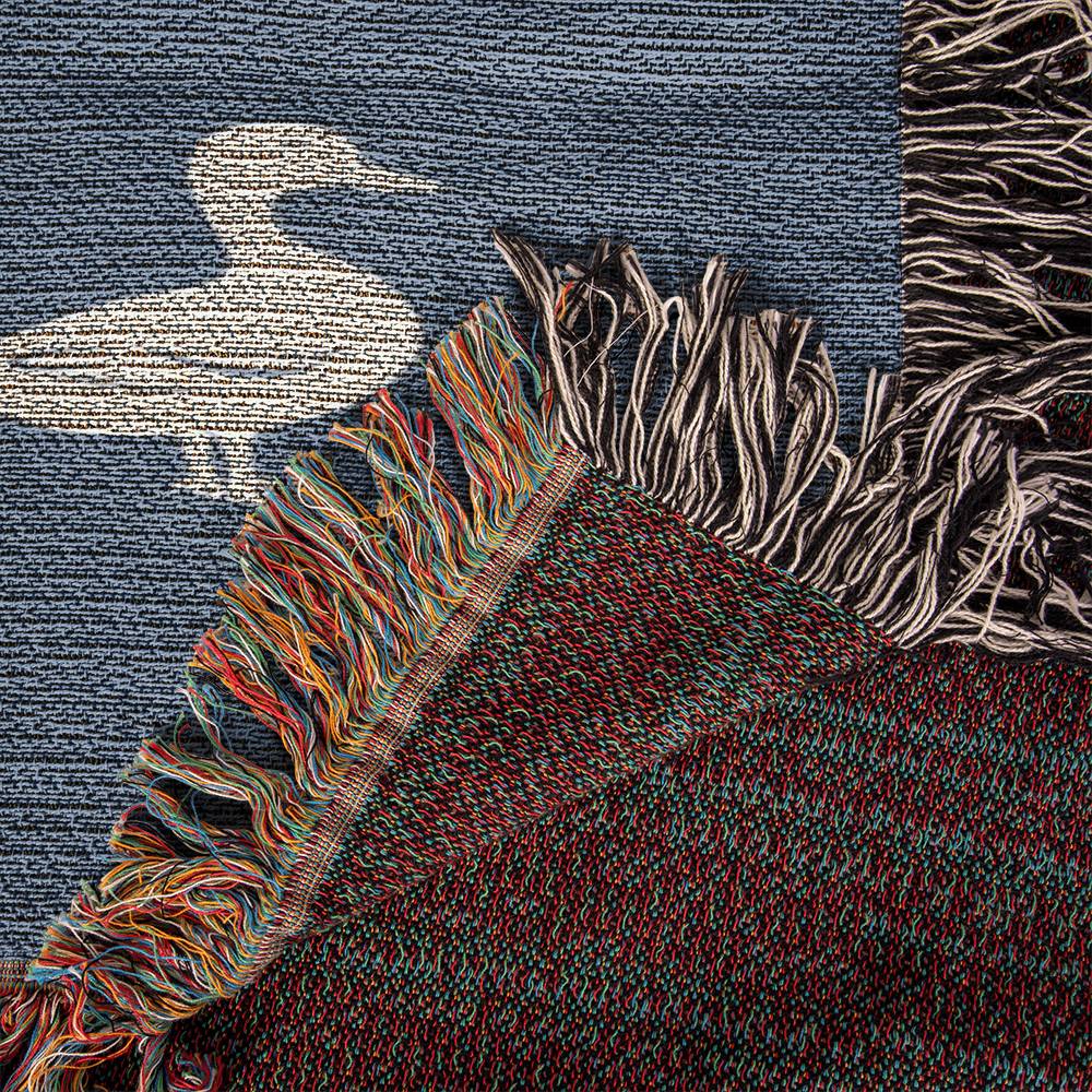 Heirloom Woven Blanket – Vintage Duck Pattern